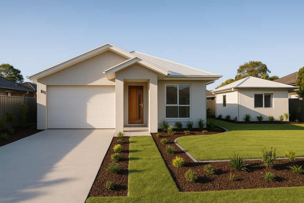 New Home Builder completed new home with secondary dwelling in Moreton Bay by Tradie Built Home Building
